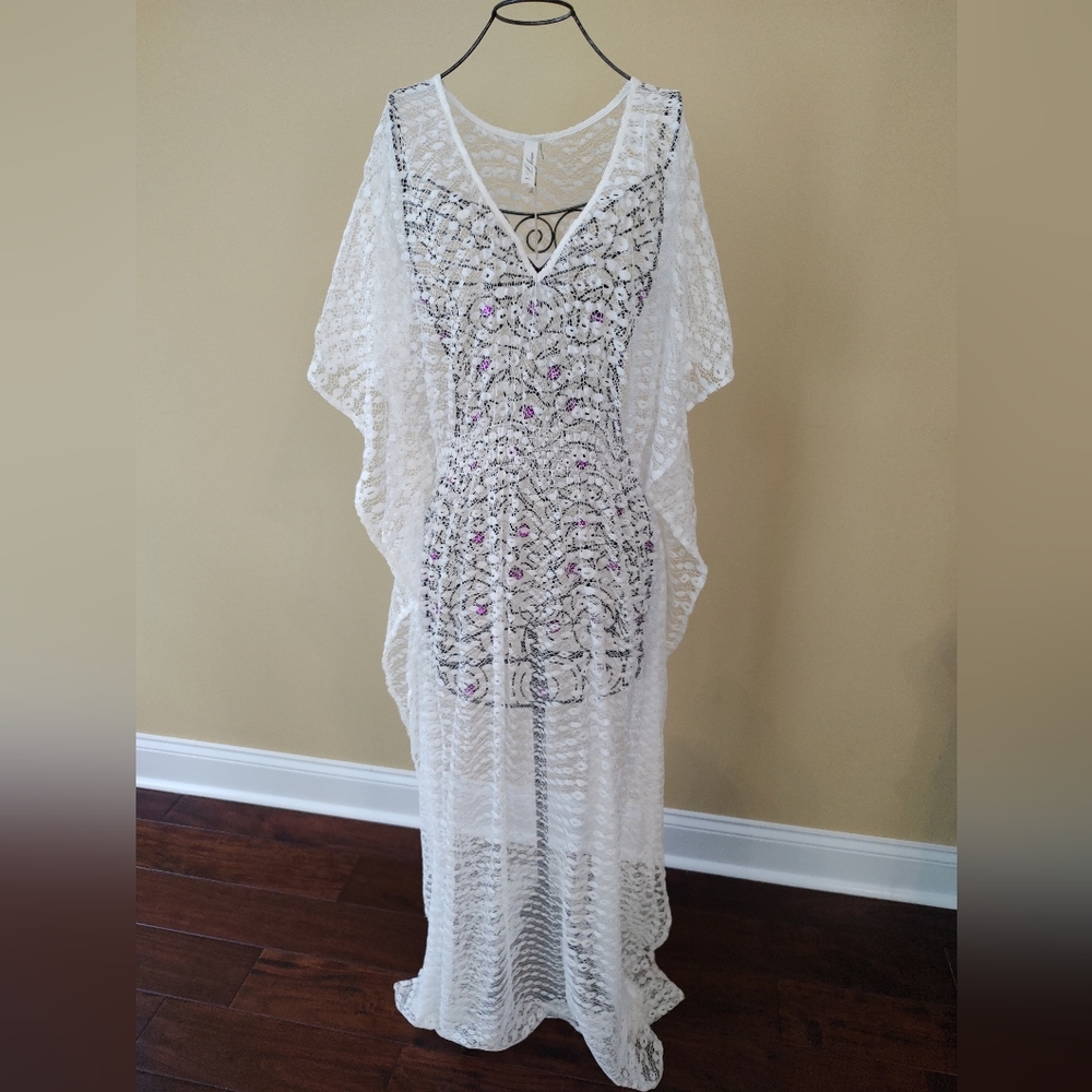 Classy Full Length Lacy Coverup